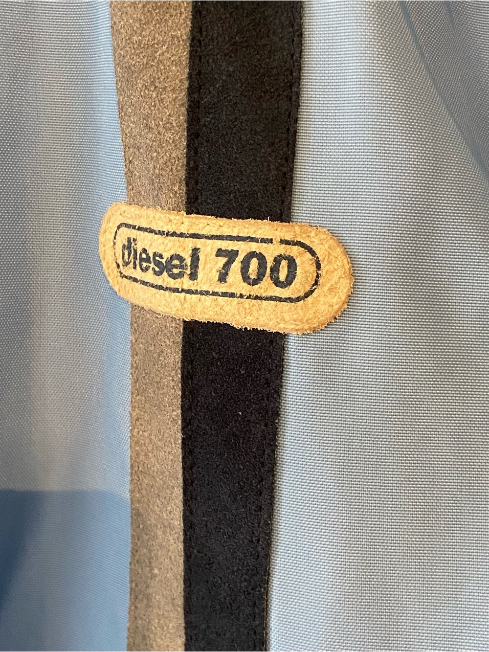 Vintage Diesel Men's Light Blue Bomber racing Jacket L EUC - Picture 3 of 11
